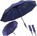 Folding Umbrella Anti-UV Compact Durable Folding Umbrella Auto Open Close Windproof Travel Umbrella Premium Grip Fits Backpack