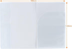 5 Pack Passport Cover Protector Case Clear Plastic Vinyl ID Card Holder
