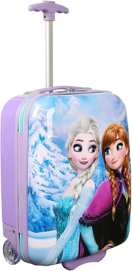 Bioworld Frozen Anna & Elsa 16.5" Youth 2-Wheel Luggage