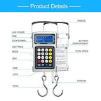 Hook Scale,Handheld Temp Display Clock - KG/G/LB Luggage Scale Hook,for Luggage Farm Market Fishing Travel Shopping Outdoor Hunting Men Women Fishermen