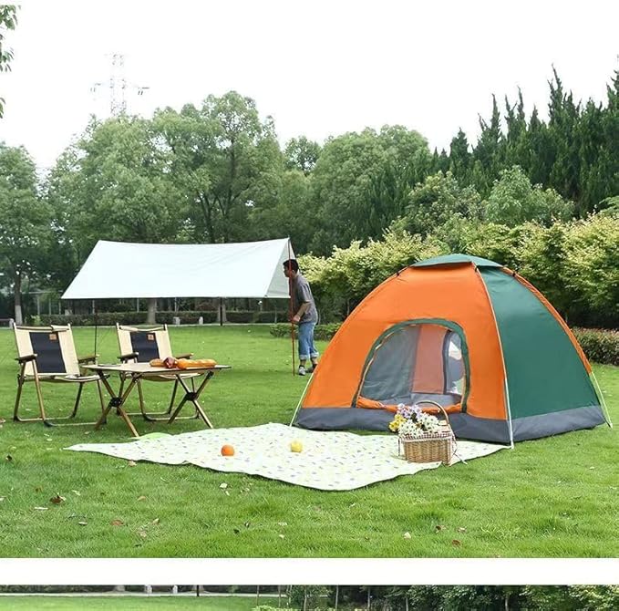 Tent for Camping - Lightweight Backpacking Tent with Rain Fly, Waterproof & Windproof, Easy Setup, Portable Carry Bag - for Hiking, Beach, Outdoor Adventures