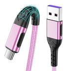Durcord USB C Cable,2Pack 6ft Fast USB Type C Charging Cable for Android/Phone/Pad/Laptop, Type C Charger Braided USB Cable Compatible with iPhone 15 Pro/Plus/Max/Android/Phone/Pad Rose Gold