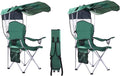 VTOY Portable Camping Chair with Canopy - Folding Chair with Canopy, Durable 600D Oxford Canopy Chair for Camping, Beach, Picnics, Fishing & Sports