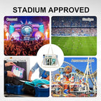 XCU Clear Bag for Stadium Events 12x6x12 Large Clear Tote Bag Transparent Lunch Bag Adjustable Straps for Concert Sports Work