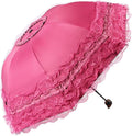 WANLIAN Folding umbrella Travel Umbrella Folding UV Resistance Lace Parasol Umbrella Sun Umbrella For Women Girls sunshades with lace decoration