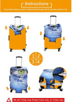 Travel Luggage Covers, Suitcase Protective Cover Fits 18"-30" (S(Fits 18”-22” Luggage))