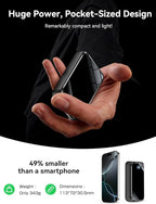 Portable Charger Power Bank 50000mAh, 22.5W Fast Charging Portable Charger with Built-in Cables, Travel Essential 5 Outputs External Battery Pack, LED Display for iPhone, Android, iPad, Black