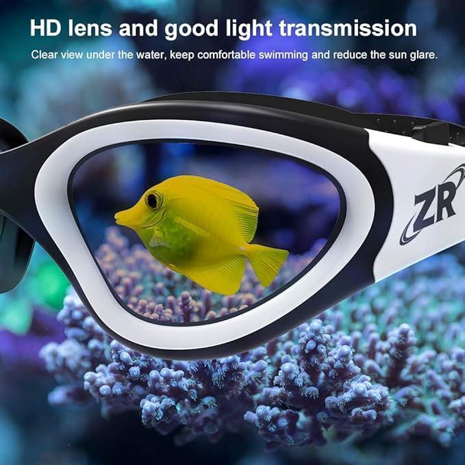 ZIONOR Swim Goggles, Upgraded G1 Polarized Swimming Goggles Anti-Fog for Adult Men Women