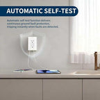 20 Amp GFCI Outlet with USB-A & USB-C Ports, Tamper-Resistant Receptacle, Automatic Self-Test & LED Indicator, in-Wall Installation, Wall Plate Included, ETL Listed, White, 1 Pack
