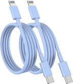 Susnwere USB C to Lightning Cable (2pack 6ft), Apple MFi Certified iPhone Fast Charger 2m, Power Delivery Original Type C Charging Cord for Apple iPhone 13/12/11 Pro/11/XS MAX/XR/8/7/6s Plus,iPad