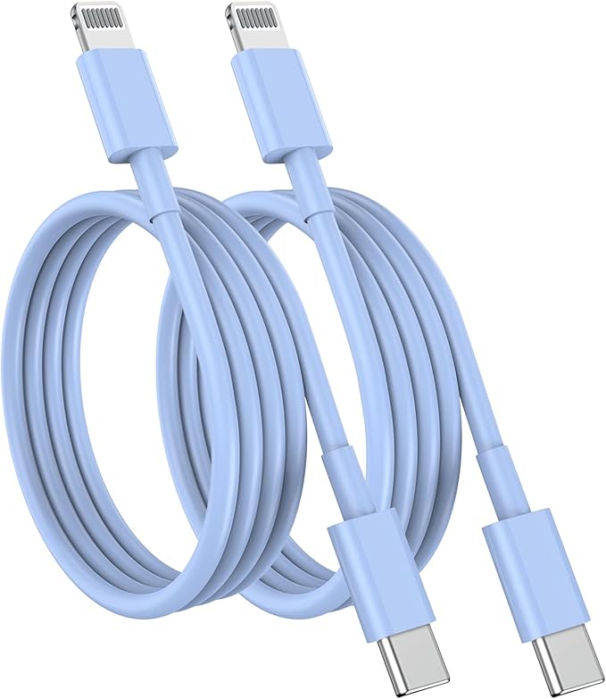 Susnwere USB C to Lightning Cable (2pack 6ft), Apple MFi Certified iPhone Fast Charger 2m, Power Delivery Original Type C Charging Cord for Apple iPhone 13/12/11 Pro/11/XS MAX/XR/8/7/6s Plus,iPad