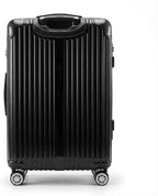 Gabbiano Macan 3 Piece ABS Luggage Set – Expandable Hardshell Suitcase with Add-A-Bag Strap, TSA Lock & 8-Wheel Spinners – Lightweight (20" Carry On, 26" Medium, 30" Large) (Black, Large 30)