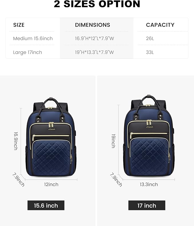 LOVEVOOK Laptop Backpack for Women, Fashion Travel Work Commuter Backpack Purse with USB Port, Lightweight Casual Daypacks, Nurse Teacher College Computer Bag, Fit 15.6" Laptop