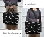 Goth Bats Halloween Laptop Case 15.6 inch Computer Bag Waterproof Laptop Briefcase Laptop Bag for Women & Men