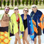 Redbaker 16 Packs 59 x 28 inches Oversized Hawaiian Beach Towel Bulk Extra Large Pool Towels Set Microfiber Quick Dry Swim Towel Blanket for Women Men Adult Bath Travel(Bright Colors)