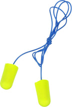 3M Ear Plugs, E-A-Rsoft Yellow Neons 311-1251, 200 Pair of Disposable Earplugs, Pairs Individually Wrapped, Slightly Longer, Corded, 33 NRR, Tapered Cylinder Shape, Slow Recovery Foam