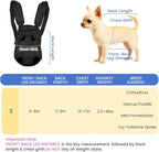 Mosago Dog Backpack Carrier, Adjustable Pet Front Carriers, Legs Out Carrying Sling Travel Bag for Small Medium Dogs 2.5-4 Lbs, Soft Wearable Puppy Chest Carry Backpacks for Walking/Hiking/Camping