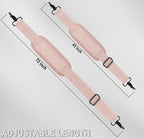 72 inch Shoulder Strap, Universal Replacement Laptop Shoulder Strap with Adjustable Buckles and Metal Hooks for Briefcase Laptop Messenger Bag Crossbody Bag Luggage/Duffel, Pink