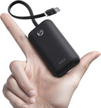iWALK 4500mAh Portable Charger & 10000mAh Power Bank with Built-in Plug & Cable, Compatible with iPhone 15/16/16 Plus/16 Pro/16 Pro Max, Samsung Galaxy S25/S24/S23 Android