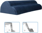 Foot Rest Under Desk Ergonomic Footrest Cushion Pillow Leg Rest Support Flannel Foam Material Suitable for Office Home Car Airplane Travel Men Women, Dark Blue