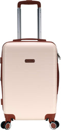 Rockland Palm Beach Hardside 20" ABS Carry On, Ivory