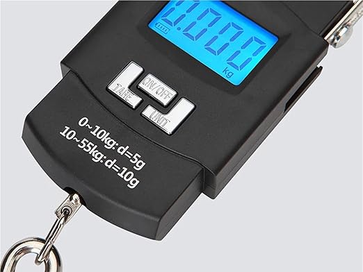 Luggage Weight Scale, 10pcs 55kg/10g Electronic Digital Scale Hanging Hook Fishing Travel Precision Luggage Weight Scale Balance Scales,for Travel