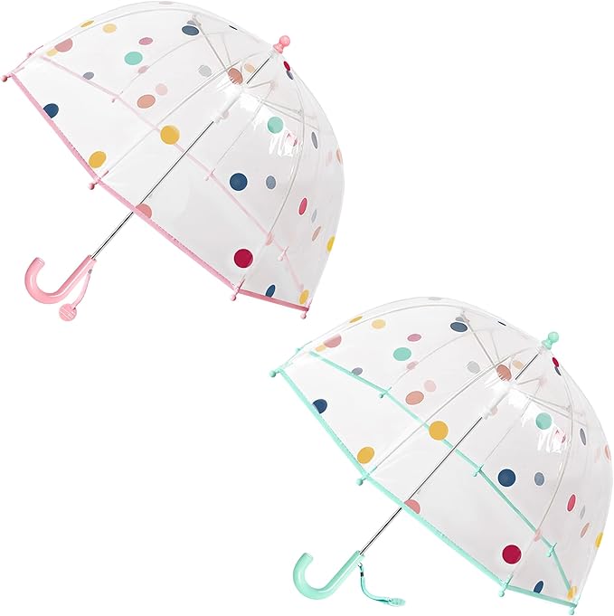Kids Clear Umbrella for Rain Dome Bubble Umbrellas Windproof for Kids Boys and Girls