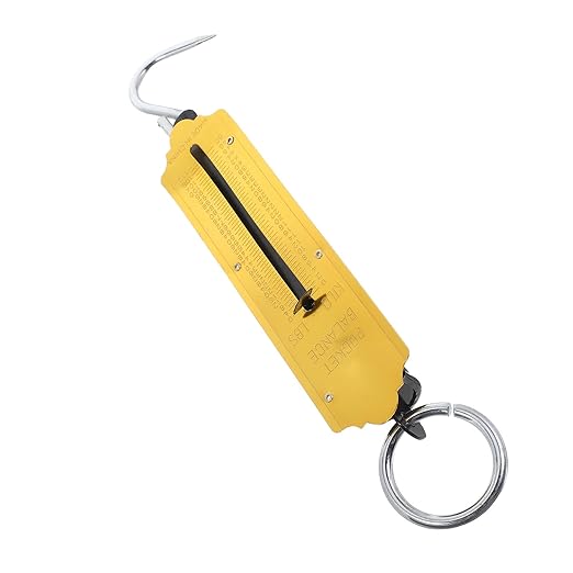 SUPVOX 2pcs Mechanical Hanging Scale Hook 50kg High Accuracy Handheld Spring Portable Dial Weight Scale for Travel Luggage Kitchen Farming Use