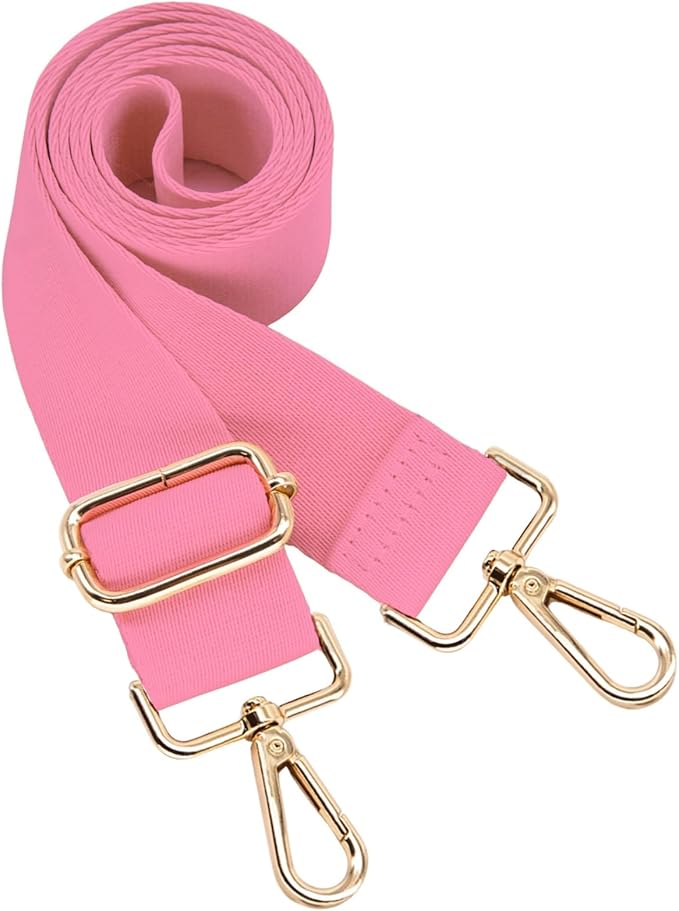 S&loyoe Thickened Solid Color Purse Straps Replacement Crossbody Bag Strap Adjustable Wide Guitar Straps for Handbags 1.5inch