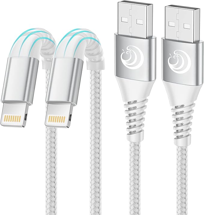 Aioneus Long iPhone Charger Cords 10ft 2Pack MFi Certified USB A to Lightning Cable Fast Charging Nylon Braided Long iPhone Cable for iPhone 14 13 12 11 XR XS X 8 7Plus 6