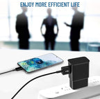 USB C Charger,Fast Charger Samsung with USB Type C Cable 6.6ft for Samsung Galaxy S8/S9/S10/S10 Plus/S10E/S26/S20/S20 Plus/S21/S21 Ultra/S22/S22 Plus/S22 Ultra/S25/Note 8/9/10/20 (2 Pack,Black&White)