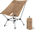 MOON LENCE Portable Camping Chair Plus, Larger & Roomier, Compact and Lightweight Still, Folding Chair for Backpacking & Hiking, 330Lbs Capacity (Desert Rust)