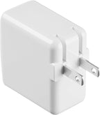 Amazon Basics 24W Dual Port USB-A Wall Charger, Fast Portable (12W, 2.4A per port), Multiple Device Compatible for Phones (iPhone 16/15/14/13/12/11/X, Samsung, and more), non-PPS, White