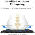 MUGUOY Travel Cushion Airplane Seat, Portable Airplane Seat Cushion for Long Flights,42 Bubbles Pressure Relief Inflatable seat Cushion for Air Travel