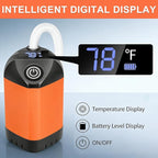 B013 Portable Shower Pump for Camping – 7800mAh Long-Lasting & Quiet Outdoor Shower with LED Display, IPX8 Waterproof Outdoor Shower for Pet Bath, Car Wash & RV
