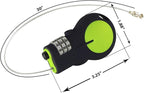 Lewis N. Clark Cable Luggage Lock | TSA Approved | Travel Or Bike Lock | Set Your Own Combination | 30-inch Retractable Steel Cable