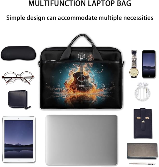 Laptop Shoulder Bag for Women Men, Waterproof Computer Case Messenger Bag Briefcase for Business Office Travel