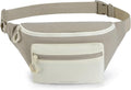 BAGSMART Fanny Packs for Women Men, Roomy Belt Bag with Adjustable Strap, Fashion Waist Packs for Running Traveling Hiking, Camel