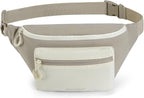 BAGSMART Fanny Packs for Women Men, Roomy Belt Bag with Adjustable Strap, Fashion Waist Packs for Running Traveling Hiking, Camel
