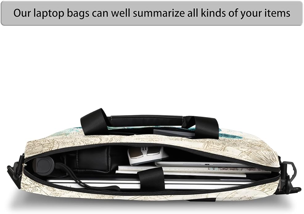 Cute Laptop Shoulder Bag for Women Men, Computer Laptop Bag Laptop Sleeve Case Laptop Satchel Briefcase Carrying Bag QA-1