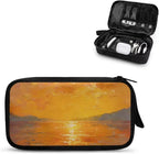 Sunset Travel Cord Organizer Case Electronics Organizer Travel Case Portable Storage Bag fits Power Bank Phone Tech Accessory Cable Cord Charger Phone Earphone