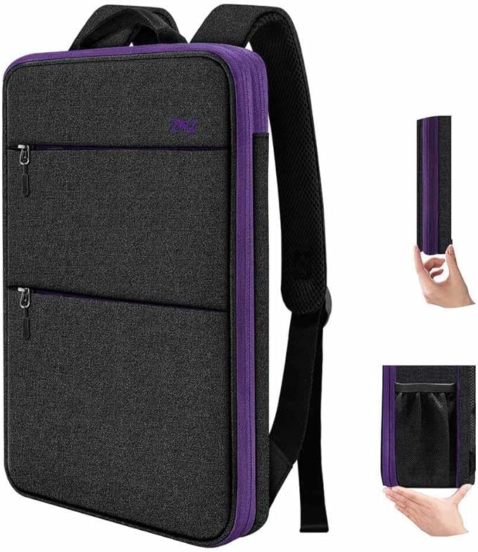 ZINZ Slim & Expandable Laptop Backpack 15 15.6 16 Inch Case, Water Resistant Travel Backpack Compatible with MacBook Pro/Neo 16" 15", Dell XPS 15 16 and Most 15" 15.6" 16" Notebooks，B01PU01