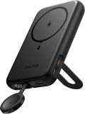 Magnetic Portable Charger for iPhone and Apple Watch, 10000mAh Wireless Power Bank PD 20W USB-C Fast Charging Battery Pack with Stand for iPhone Air 17/16/15/14/13/12 Pro Max、iWatch 11-1/SE/Ultra 3-1