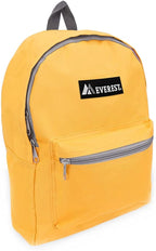 Everest Basic Backpack, Yellow, One Size
