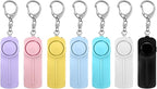 Safesound Personal Alarm: Your 130dB Self-Defense Companion - Keychain Emergency LED Flashlight - Security and Protection for Women, Girls, Kids, and The Elderly (Black & White, 2)
