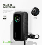 Dexnor 3-in-1 Portable Charger, 15,000mAh 65W Power Bank with Foldable AC Wall Plug and Built-in USB-C Cable, Fast Charging Battery Pack for iPhone, iPad, MacBook, Samsung, Cell Phones, Laptop etc.