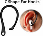 A-Focus Galaxy Buds 3 Anti-Slip Kit Replacement Ear Hooks Sport Ear Tips Non-Slip Silicone Eartips and Covers Gel Wings Ergonomic Design Strap Compatible with Samsung Galaxy Buds 3 Black