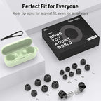 Ear Plugs for Sleeping 35dB Noise Cancelling Silicone Earplugs Single and Double Layer Tips for Side Sleepers Reusable Travel Work Study