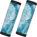 Abstract Feather 2 Pack Luggage Handle Wrap Set of Neoprene Luggage Tags for Suitcases Bag Strap Wrap Cover Travel Airplane Accessories Covers Markers Sleeve Grips Identifiers Cruise