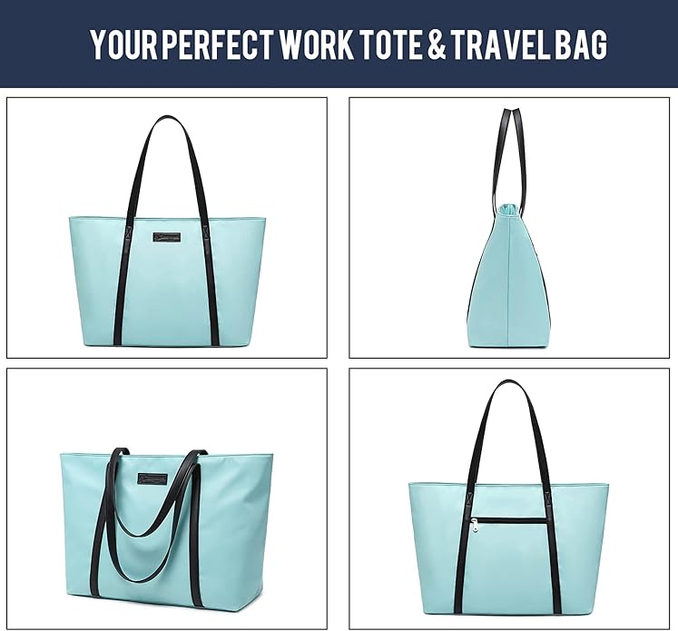 BUG Lightweight Women Laptop Tote Bag for Work, Casual Handbag for Travel Beach College Teacher